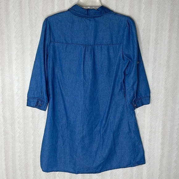 ❤️ COTTON EXPRESS Button Down tunic dress Size S - Picture 4 of 6